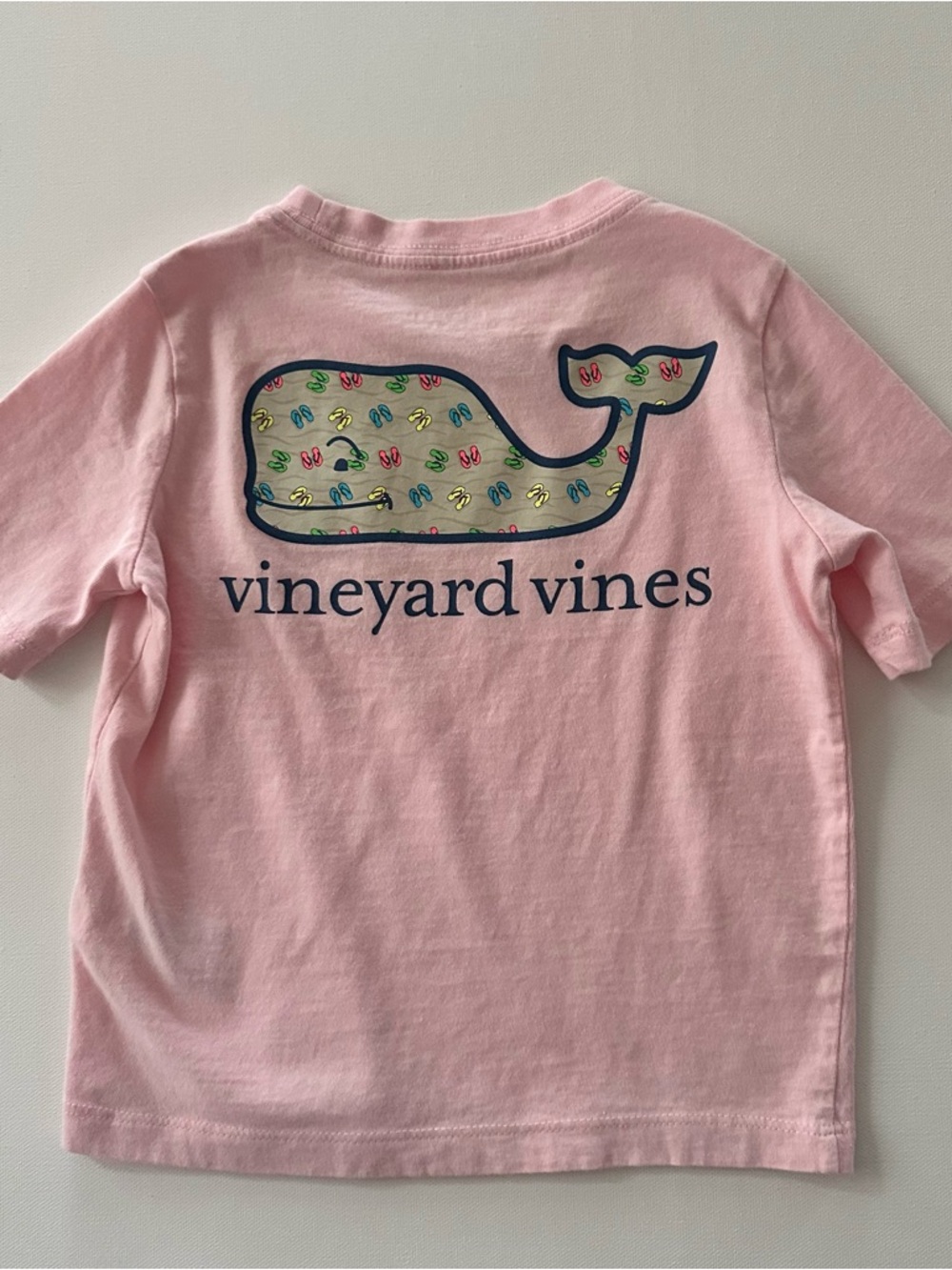 Vineyard Vines Kids 5 Pink Short Sleeve Tee Whale Pocket T-shirt